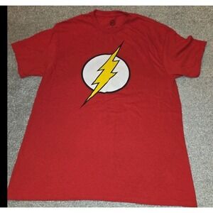 The Flash Lightning Bolt Red Graphic T-Shirt Size XL DC Comics